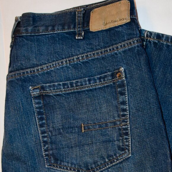 Men's Calvin Klein Relaxed Straight Jeans 36x30 - Picture 6 of 6